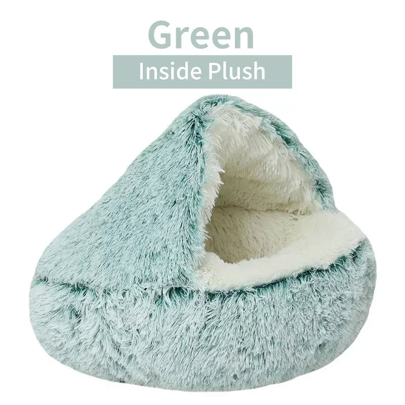 Pawland™ 2-in-1 Covered Plush Pet Bed
