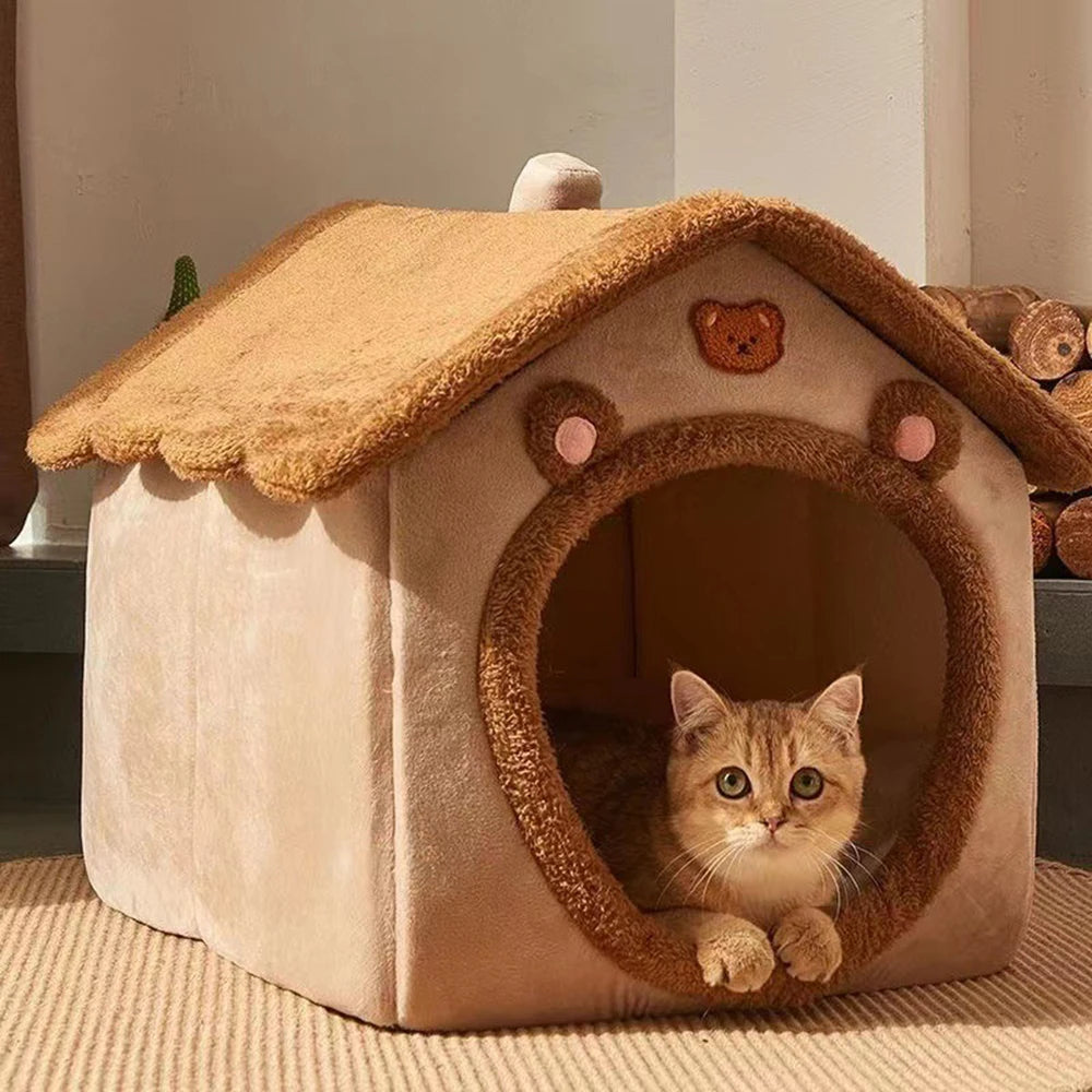 Pawland™ Enclosed Teddy Bear Pet Bed