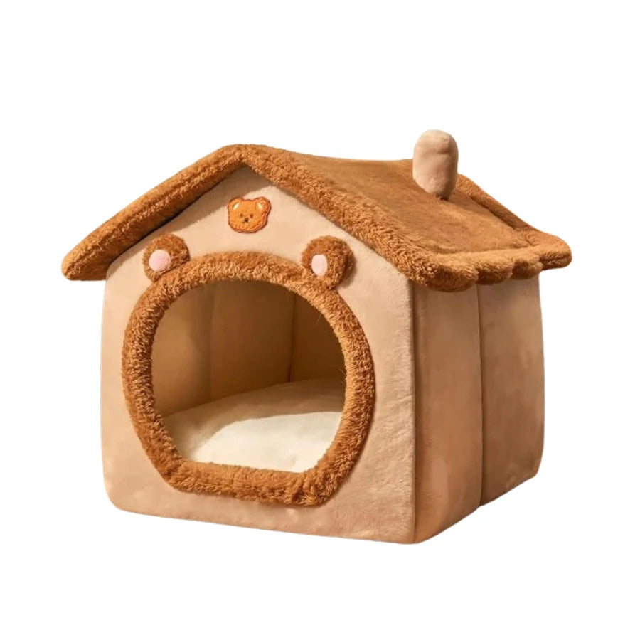 Pawland™ Enclosed Teddy Bear Pet Bed
