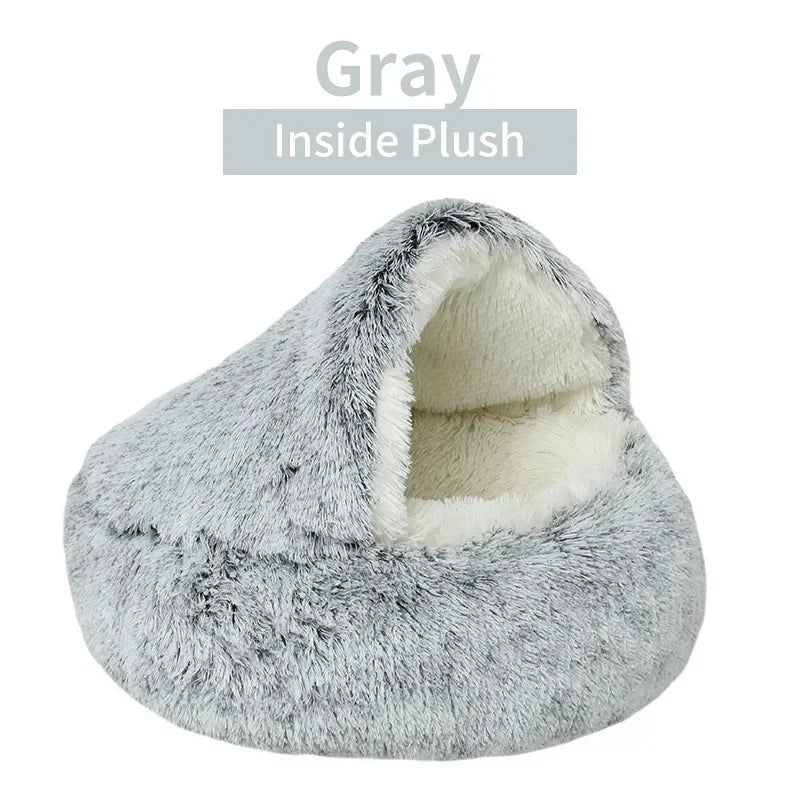 Pawland™ 2-in-1 Covered Plush Pet Bed