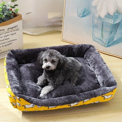 Pawland™ Soft Rectange Plush Pet Bed for Dogs