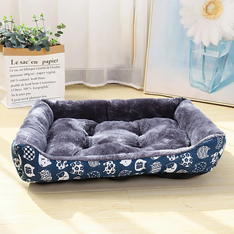 Pawland™ Soft Rectange Plush Pet Bed for Dogs