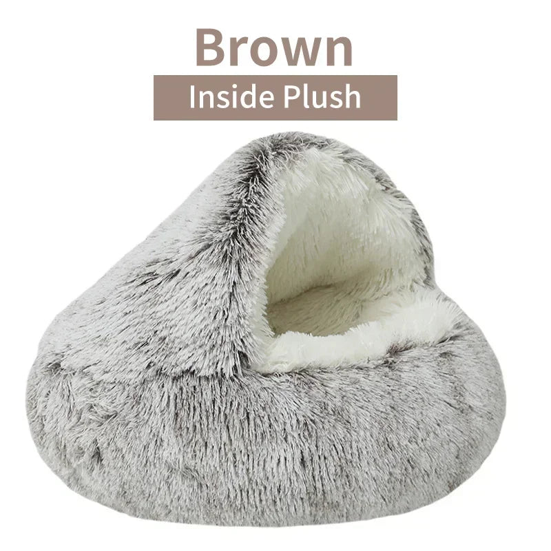 Pawland™ 2-in-1 Covered Plush Pet Bed