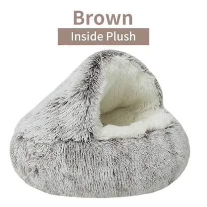 Pawland™ 2-in-1 Covered Plush Pet Bed