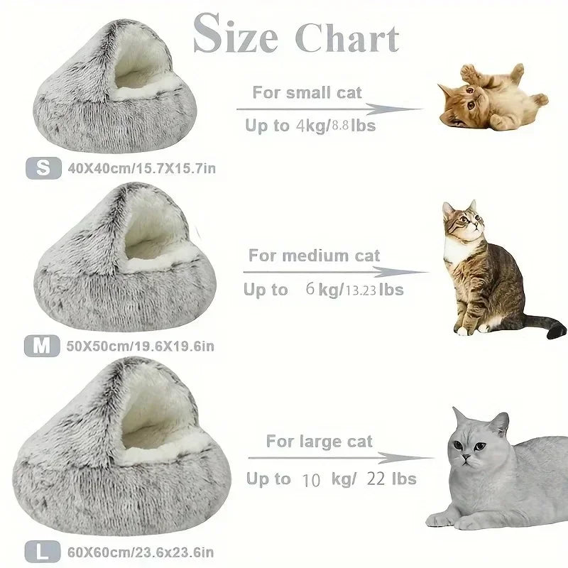 Pawland™ 2-in-1 Covered Plush Pet Bed