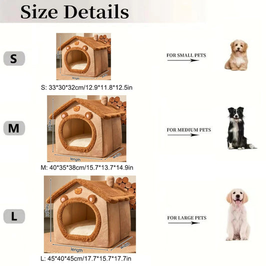 Pawland™ Enclosed Teddy Bear Pet Bed