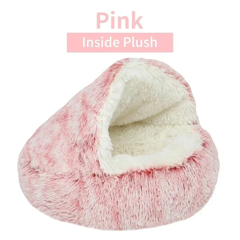 Pawland™ 2-in-1 Covered Plush Pet Bed