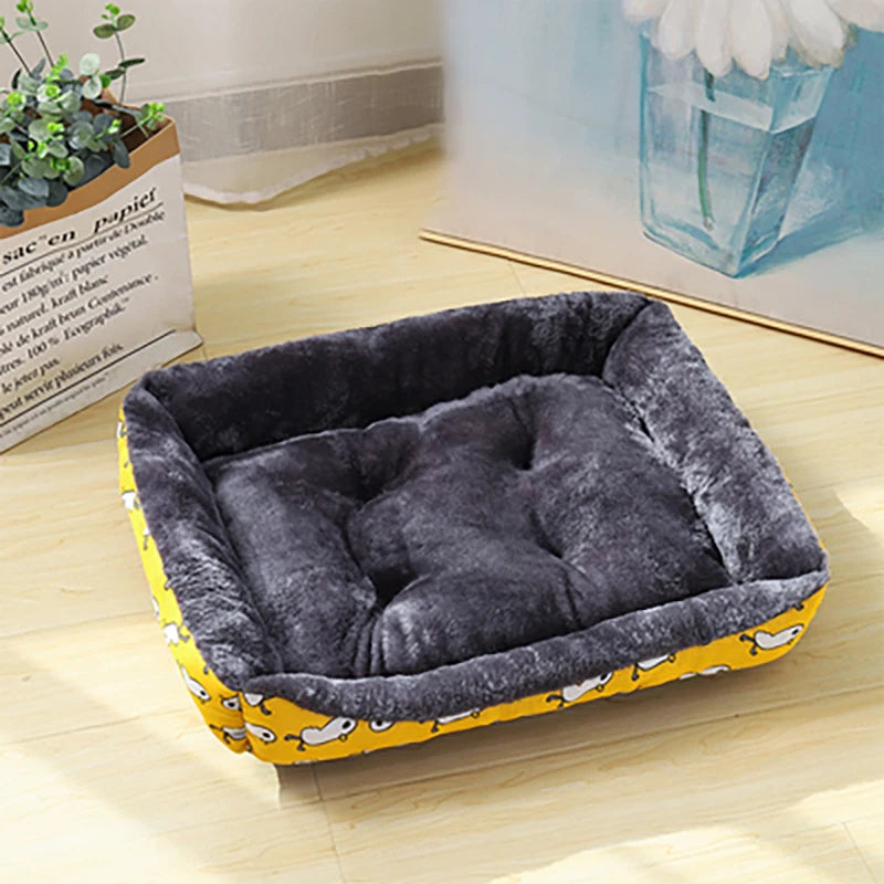 Pawland™ Soft Rectange Plush Pet Bed for Dogs