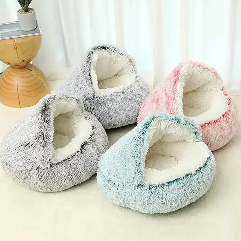 Pawland™ 2-in-1 Covered Plush Pet Bed