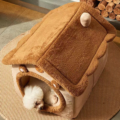 Pawland™ Enclosed Teddy Bear Pet Bed