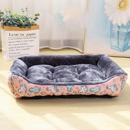 Pawland™ Soft Rectange Plush Pet Bed for Dogs