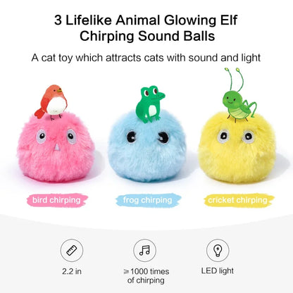 Pawland™ Electric Plush Squeak Ball