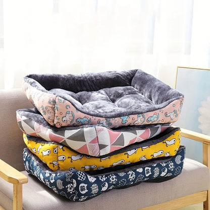 Pawland™ Soft Rectange Plush Pet Bed for Dogs