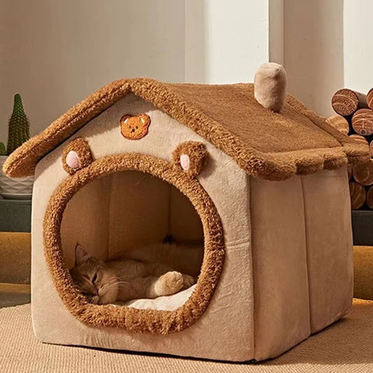 Pawland™ Enclosed Teddy Bear Pet Bed