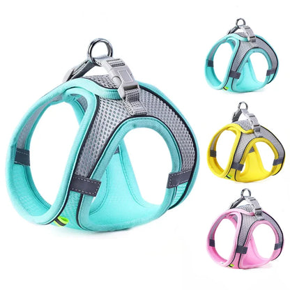 Pawland™ Adjustable Reflective Pet Harness for Dogs & Cats