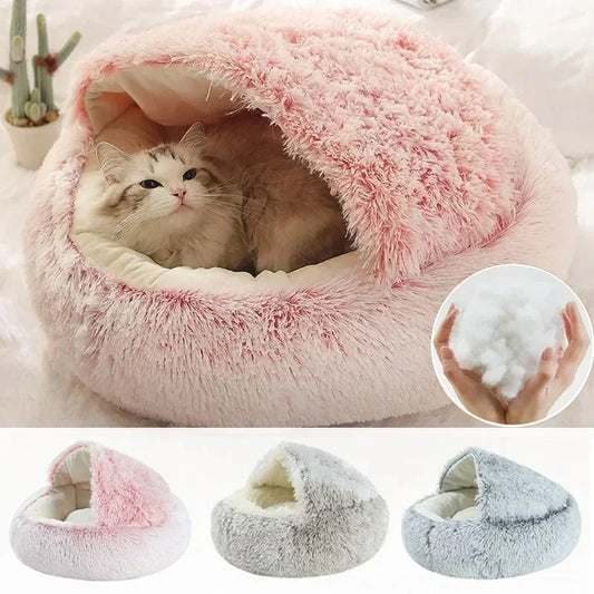 Pawland™ 2-in-1 Covered Plush Pet Bed
